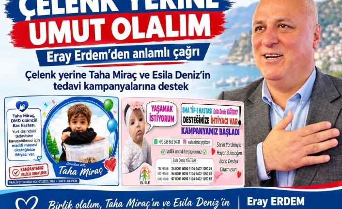 Eray Erdem’den anlamlı çağrı