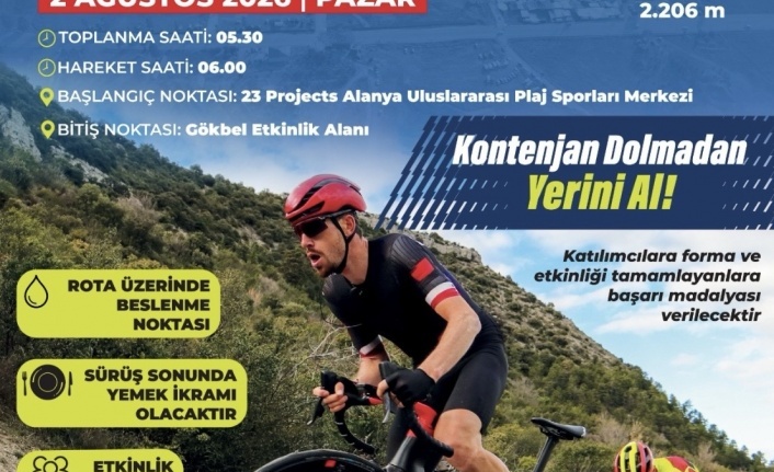 Alanya'da pedal heyecanı zirveye taşınıyor: Gökbel bisiklet tırmanışı başlıyor!