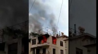 Alanya'da bir ev yanarak küle döndü