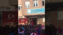 Alanyalı minik İstiklal Marşı'nı böyle okudu